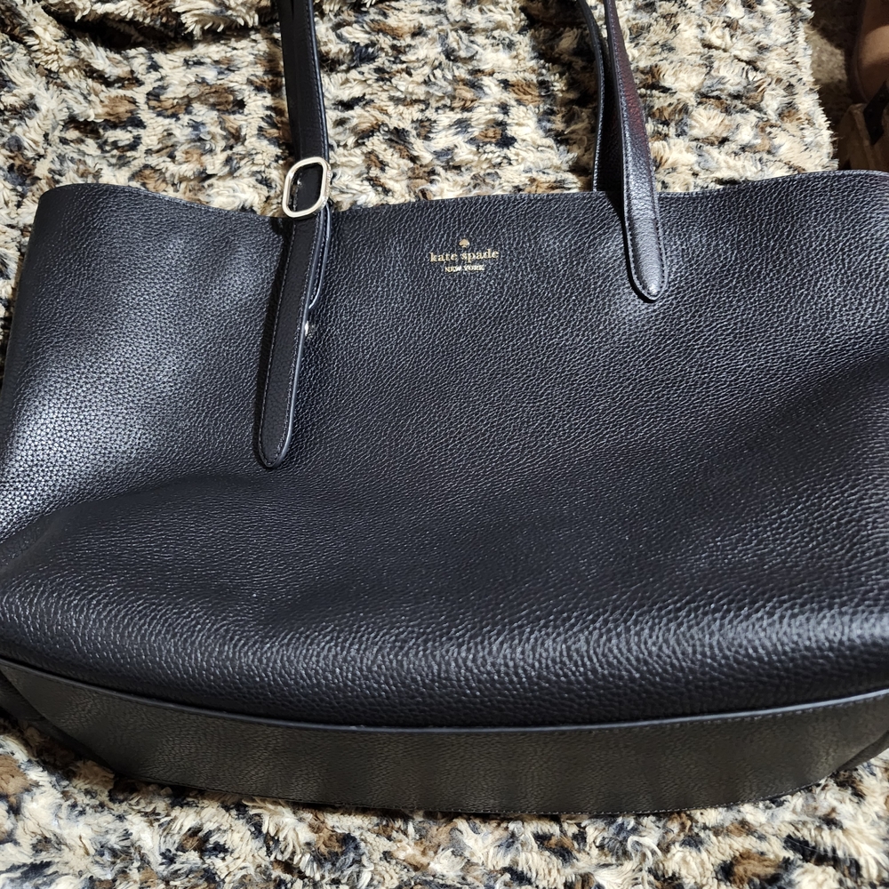 Kate Spade Black Pebbled Leather Tote